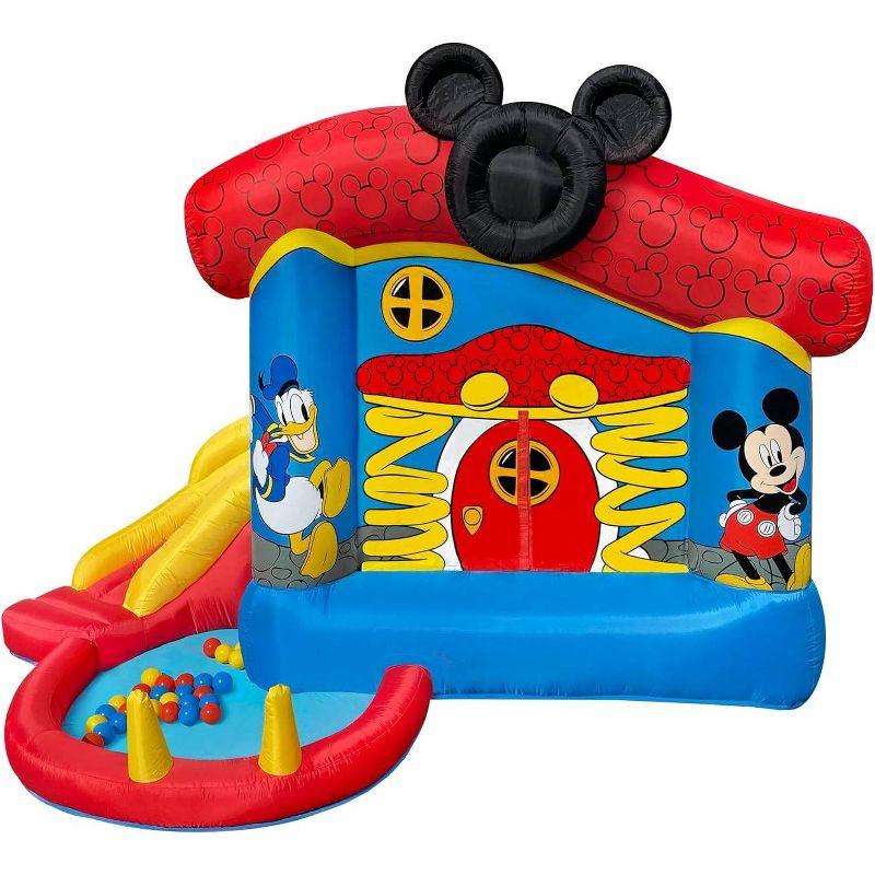 Mickey Mouse Bounce House with Slide and Ball Pit