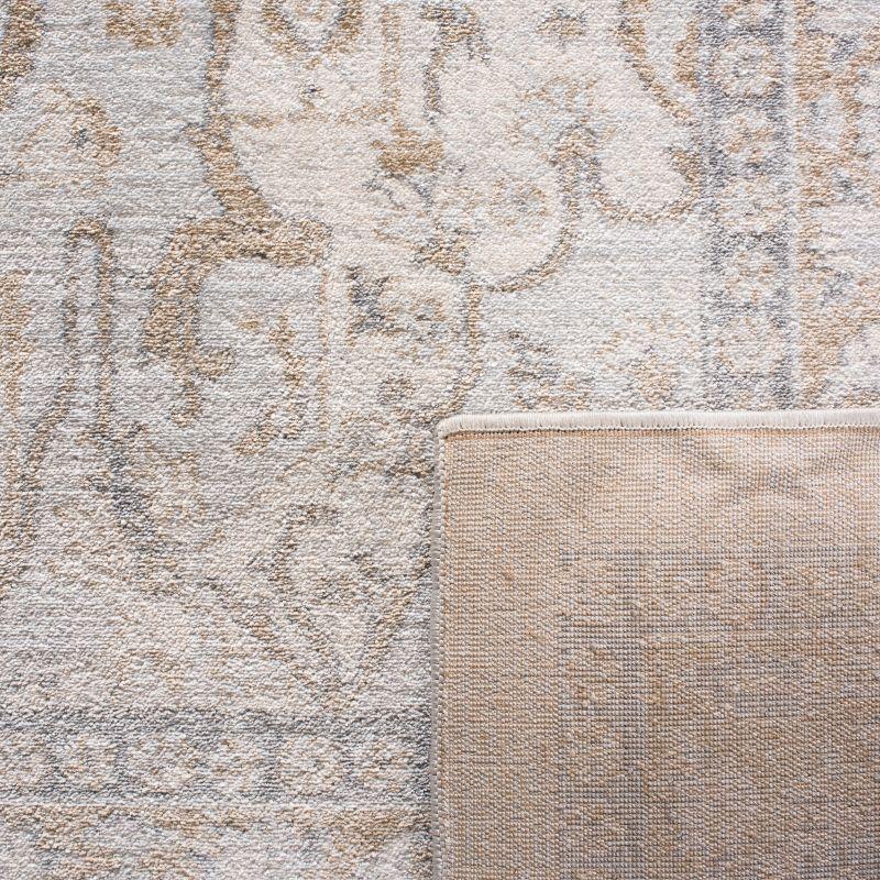 Isabella ISA936 Power Loomed Area Rug - Cream/Beige - 6'7"x6'7" - Safavieh