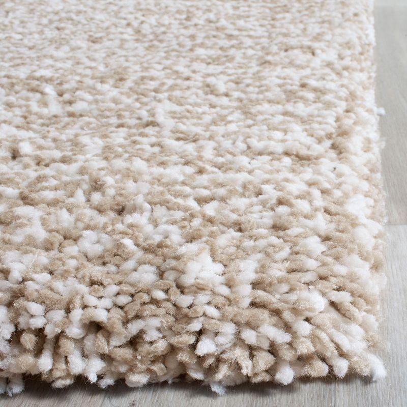 Ultimate Shag SGU211 Hand Tufted Indoor Area Rug - Sand/Ivory - 5'x8' - Safavieh.