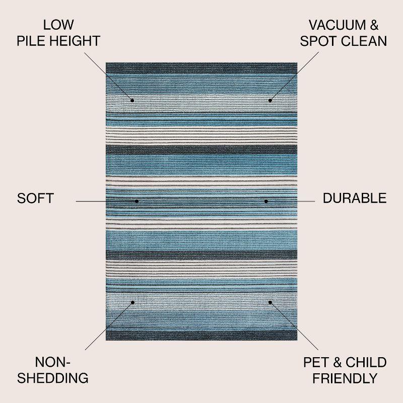 Duxbury Gradient Ticking Striped Area Rug - JONATHAN Y