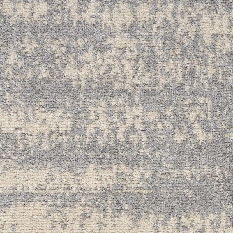 Nourison Essentials 3' x 5' Grey/Beige Modern Indoor/Outdoor Rug