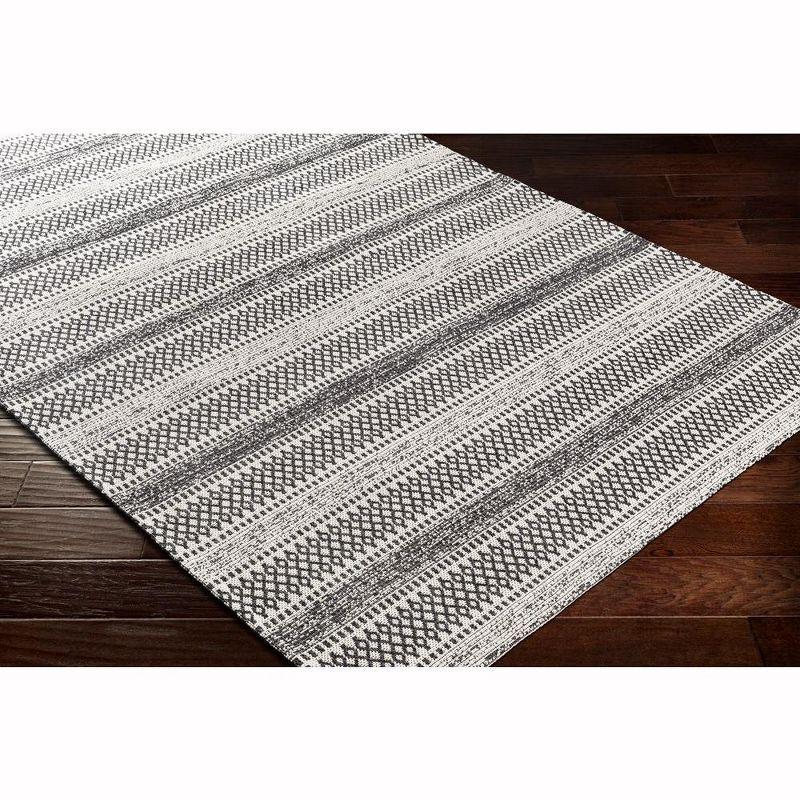 Livabliss La Casa 6'7"x9' Rectangle Woven Indoor Area Rugs Black
