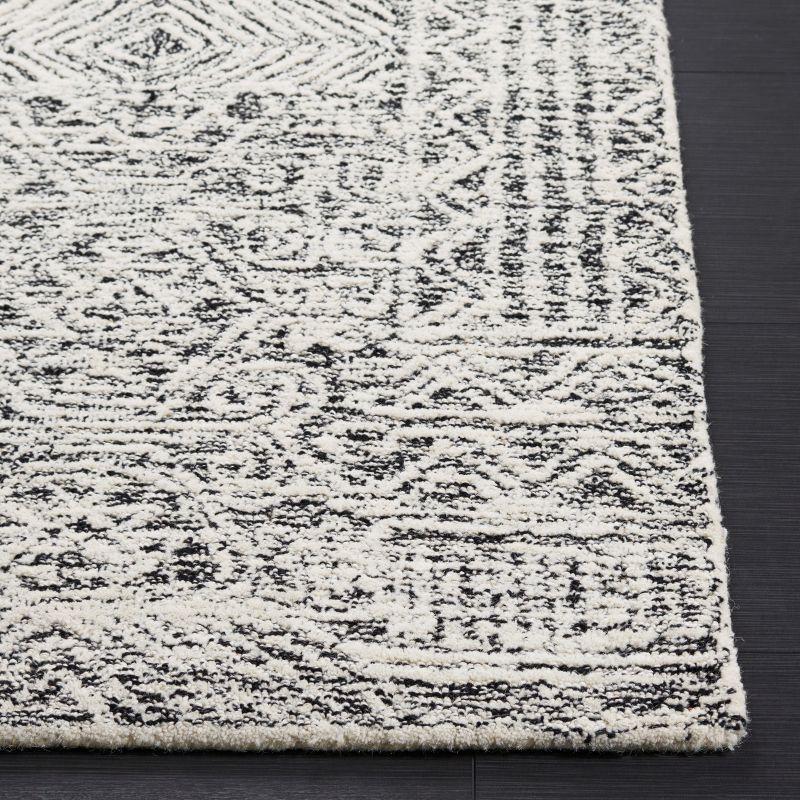 Abstract ABT225 Hand Tufted Area Rug - Black/Ivory - 5'x8' - Safavieh.