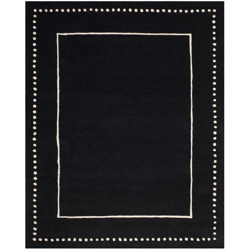 Bella BEL151 Hand Tufted Area Rug - Black/Ivory - 8'x10' - Safavieh.