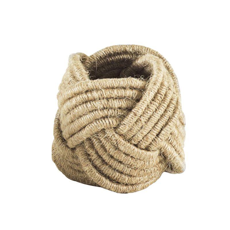 Natural Braided Jute Napkin Rings Set of 4