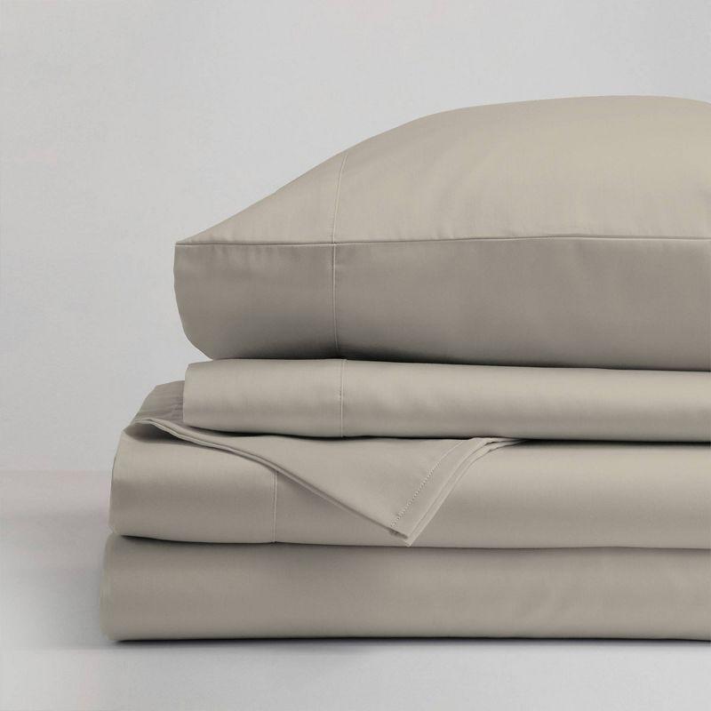 Aireolux Luxury 100% Cotton 600TC Ultra-Soft & Silky Wrinkle-Resistant Sheet Set
