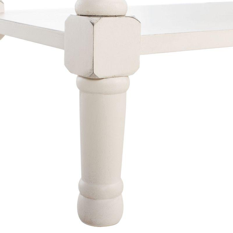 Peyton 3 Drawer Console Table - Distressed White - Safavieh
