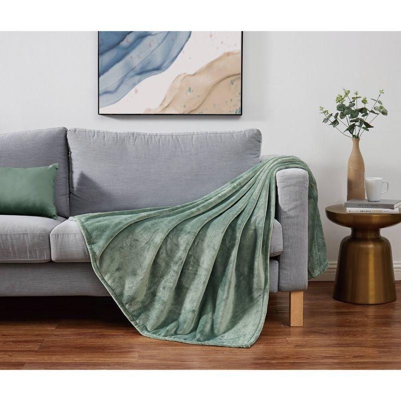 Cannon Solid Plush Throw Blanket