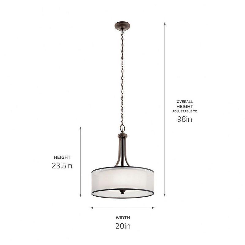 Kichler Lighting Lacey 4 - Light Pendant in  Mission Bronze