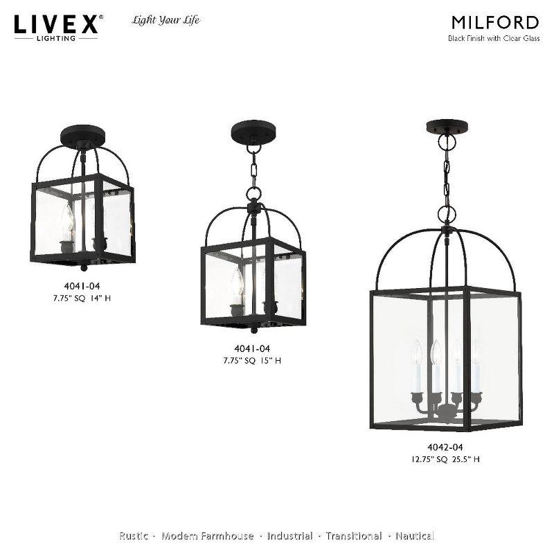Livex Lighting Milford 2 - Light Pendant in  Black