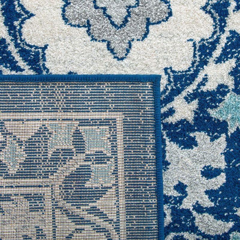 Evoke EVK251 Power Loomed Area Rug - Blue/Ivory - 11'x15' - Safavieh.