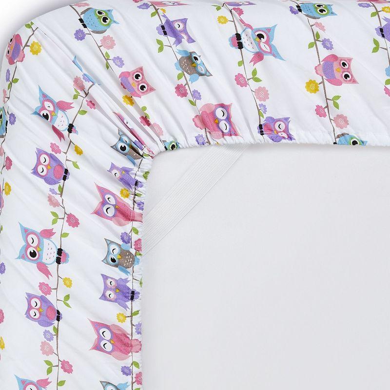 Sweet Home Collection Colorful Owls Microfiber Kids Sheet Set