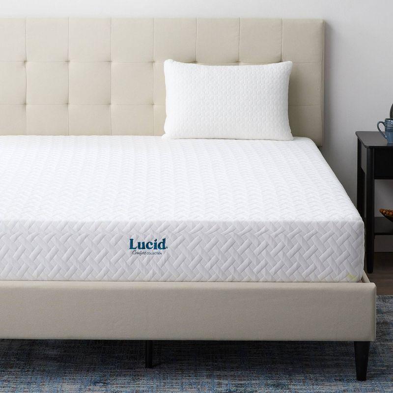LUCID Medium Cooling Gel infused Memory Foam Mattress