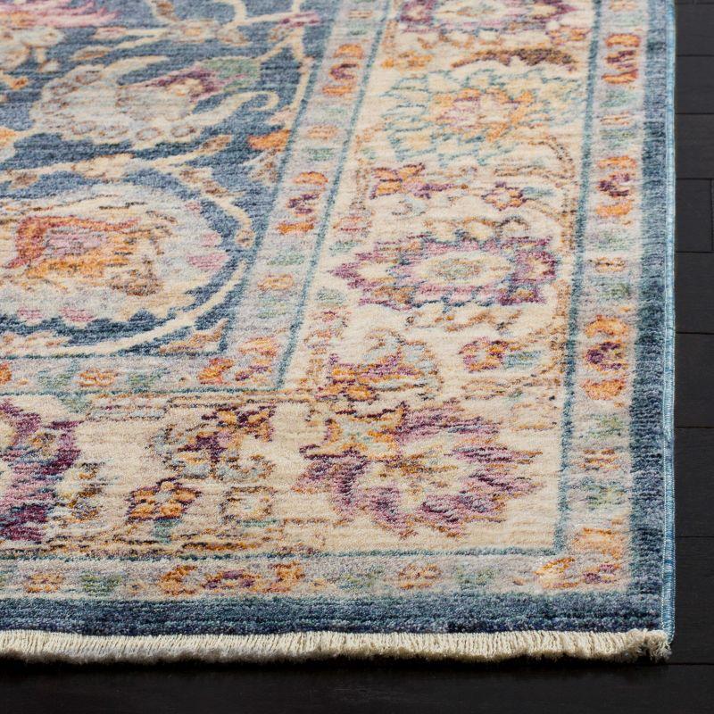 Illusion ILL710 Power Loomed Accent Rug - Blue/Creme - 3'x5' - Safavieh