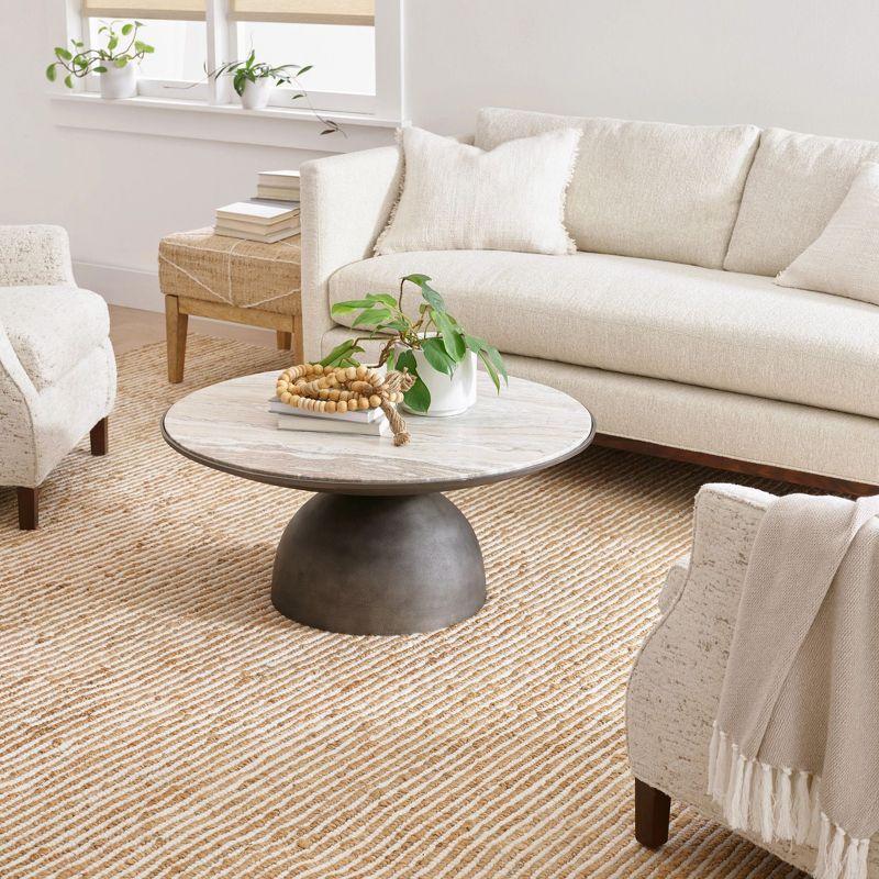 Dash and Albert Rugs Twiggy Natural Handwoven Wool/Jute Rug