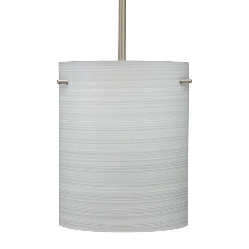 Besa Lighting Tamburo 8 1 - Light Pendant in  Satin Nickel
