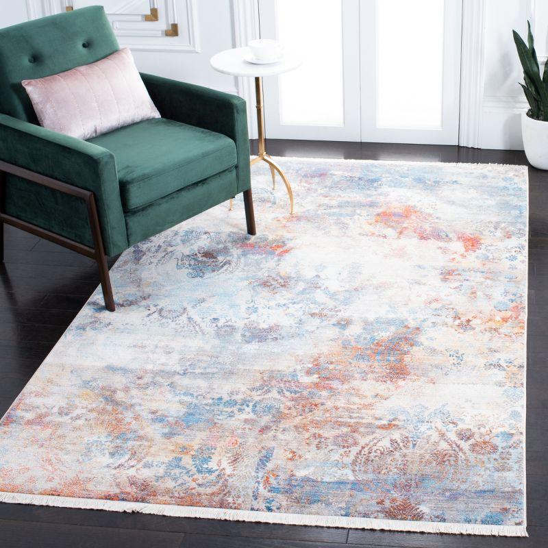 Vintage Persian VTP420 Power Loomed Indoor Area Rug - Blue/Beige - 5'x7'6" - Safavieh