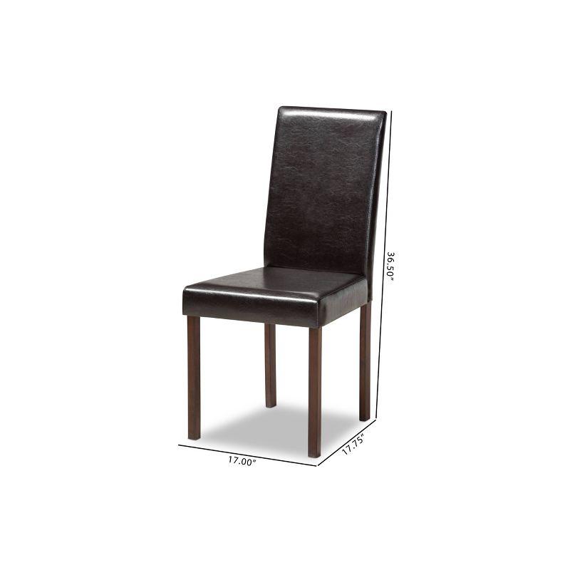 Faux Leather Upholstered Dining Chair