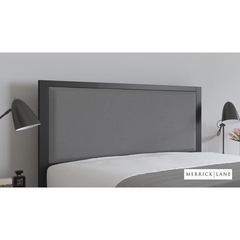 Merrick Lane Headboard Upholstered Headboard With Metal Frame and Adjustable Rail Slots