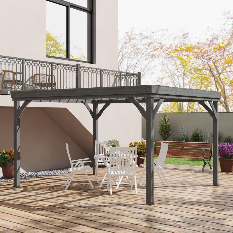 Outsunny Solid Wood Pergola