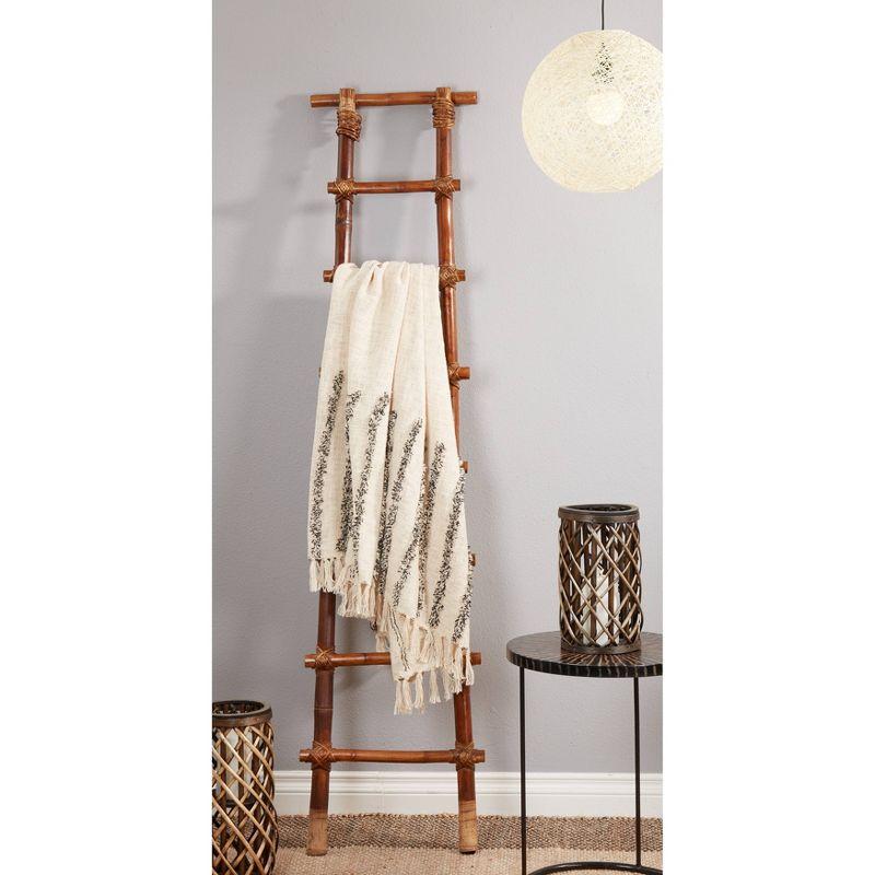 50"x60" Tufted Line Design Throw Blanket - Saro Lifestyle: Cotton, Machine Washable, Cozy for Living Room