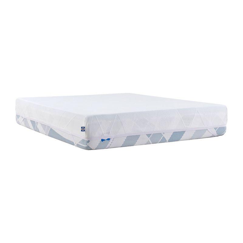 Sealy Dreamlife 2” Medium Gel Memory Foam Mattress Topper with Cooling Cover