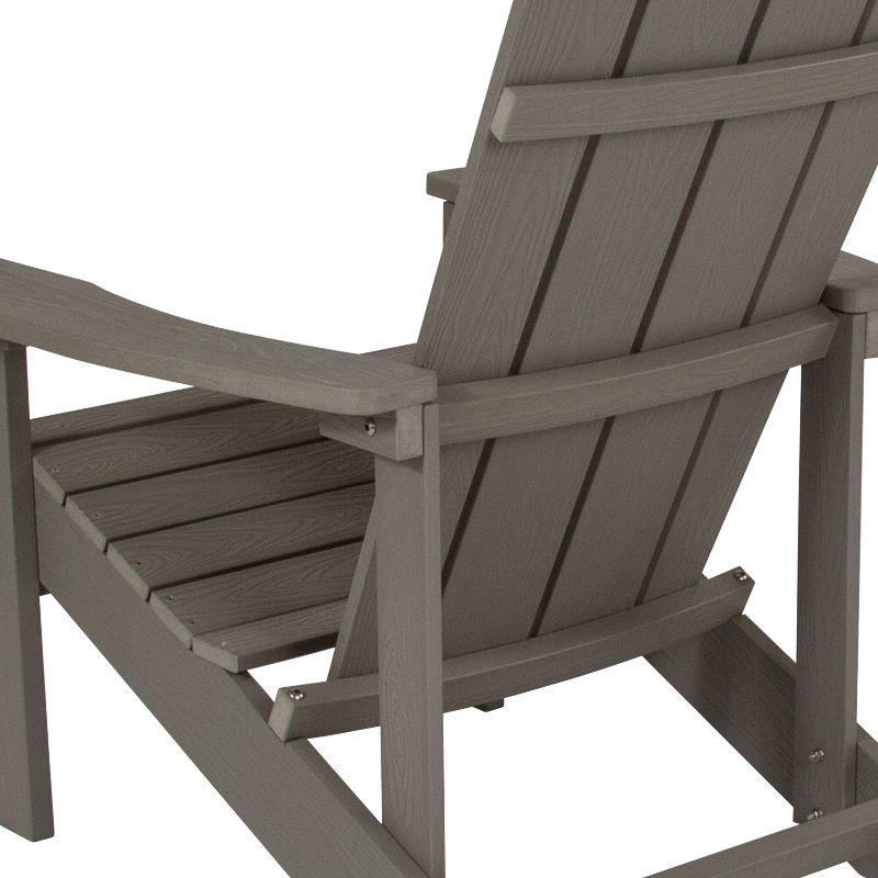 Cottage Comfort Gray High-Back Polystyrene Resin Adirondack Chairs (2-Pack)