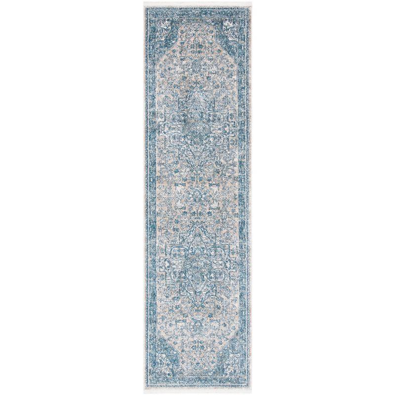 Victoria VIC910 Power Loomed Indoor Accent Rug - Blue/Grey - 2'2"x4' - Safavieh