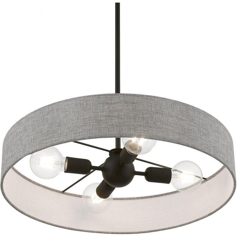 Livex Lighting Elmhurst 4 - Light Pendant in  Black