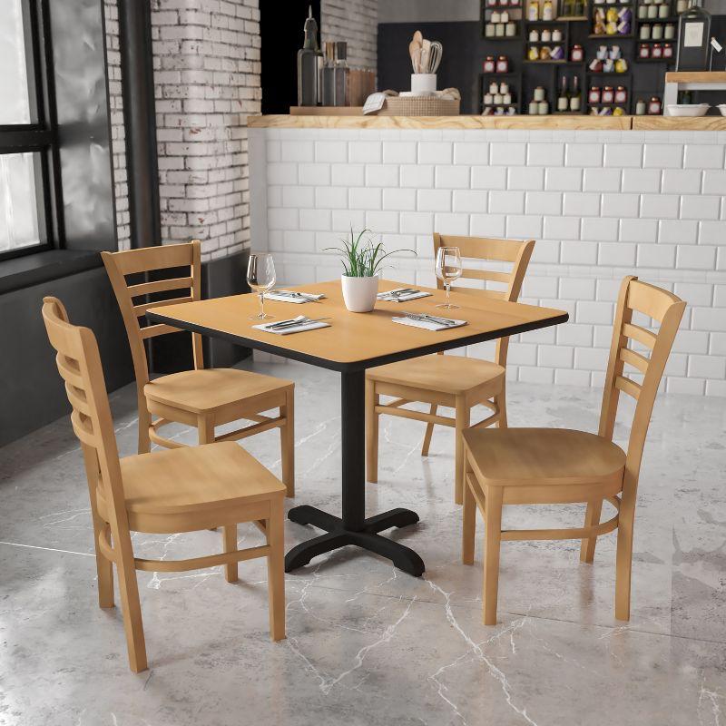 Red Barrel Studio® Ladder Back Wooden Restaurant Chair