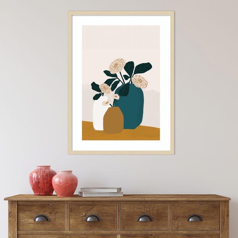 Stillness by Oris Eddu Wood Framed Wall Art Print 25 in. x 33 in. - Amanti Art