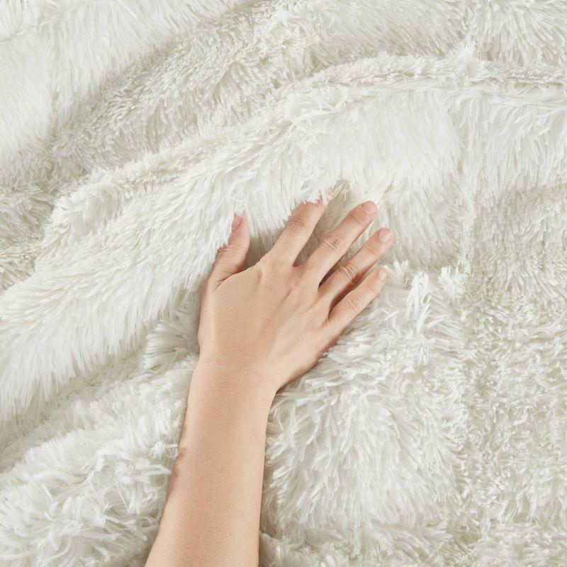 Malea Shaggy Faux Fur Comforter Mini Set