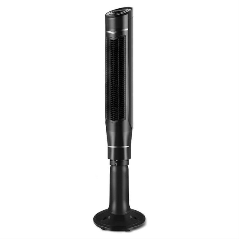 Black 59 Inch Oscillating Pedestal Tower Fan with Remote