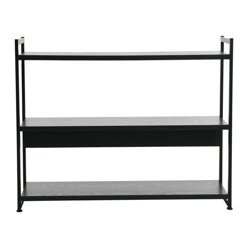 Household Essentials 32.5" Jamestown Wide 3 Shelf Bookshelf