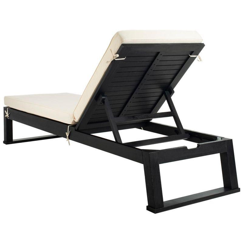 Solano Sunlounger - Outdoor - PAT7024 - Black/Beige -Safavieh