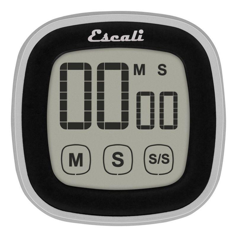 Escali Touch Screen Digital Timer, Black