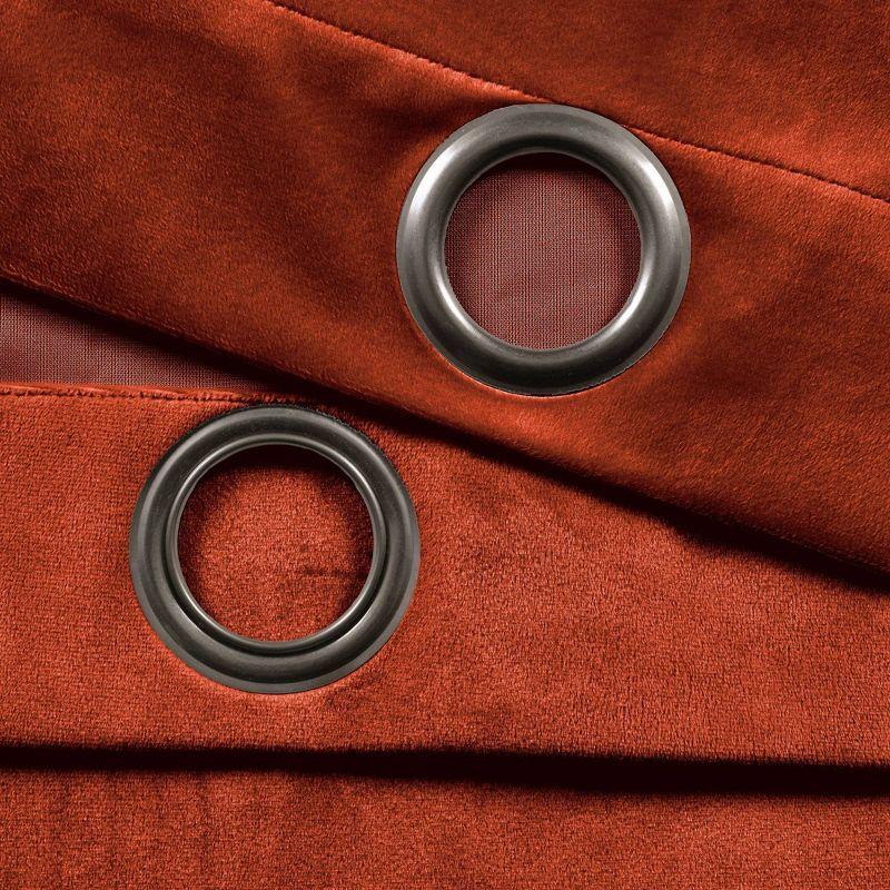 Lush Decor Prima Velvet Solid Velvet Room Darkening Curtain Pair (Set of 2)