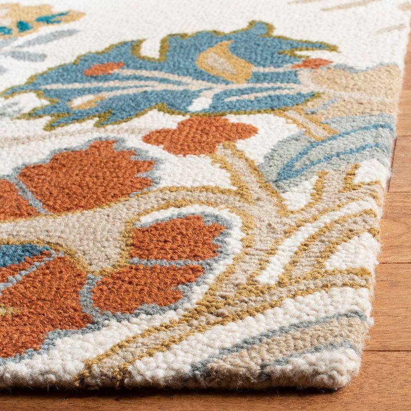 Blossom BLM975 Hand Tufted Indoor Area Rug - Ivory/Blue - 8'x10' - Safavieh