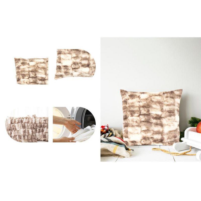 Faux Fur Throw Pillow
