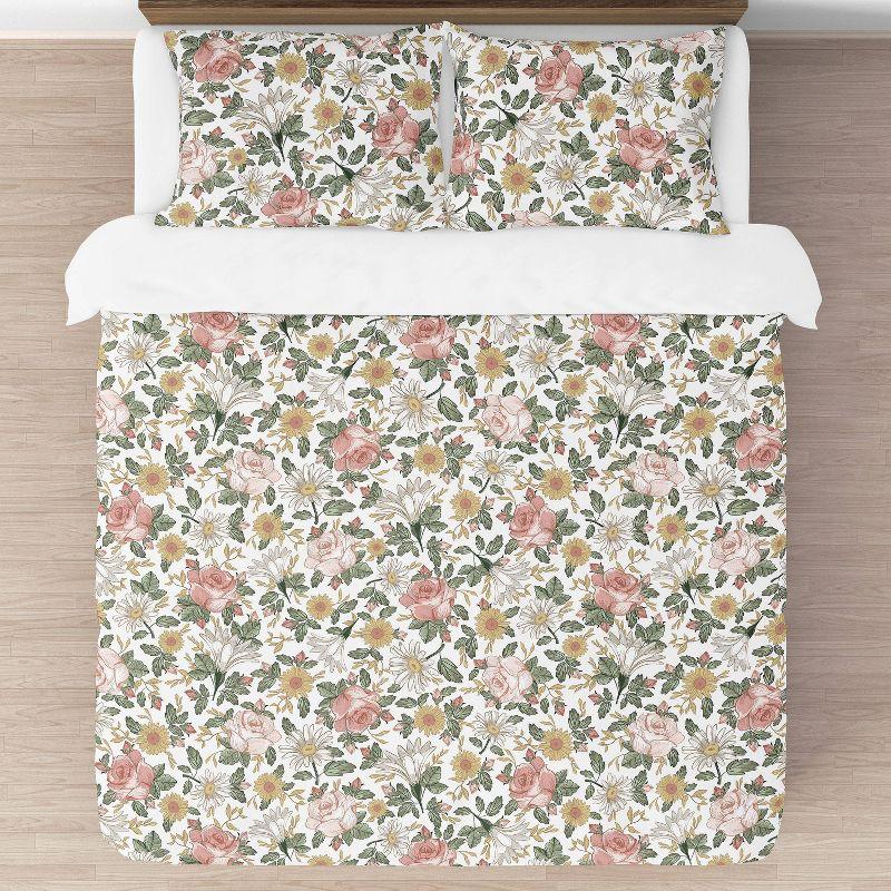 Vintage Floral Comforter Set