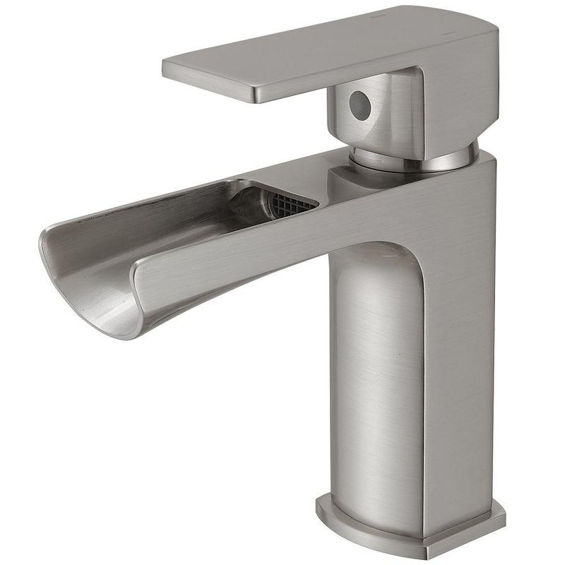 Single-Hole Single-handle Bathroom Faucet with Drain Assembly