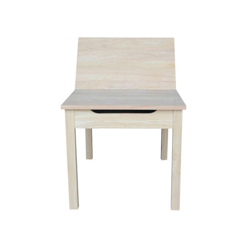 International Concepts Table with Lift Up Top for Storage, Unfinished