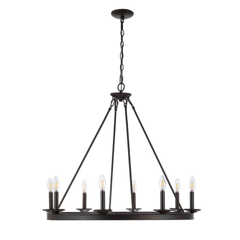 Natal 8 - Light Dimmable Wagon Wheel Chandelier