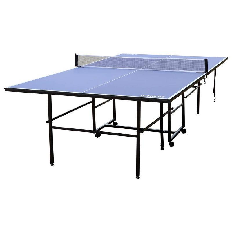 9FT Blue Foldable ABS Table Tennis Table with Net