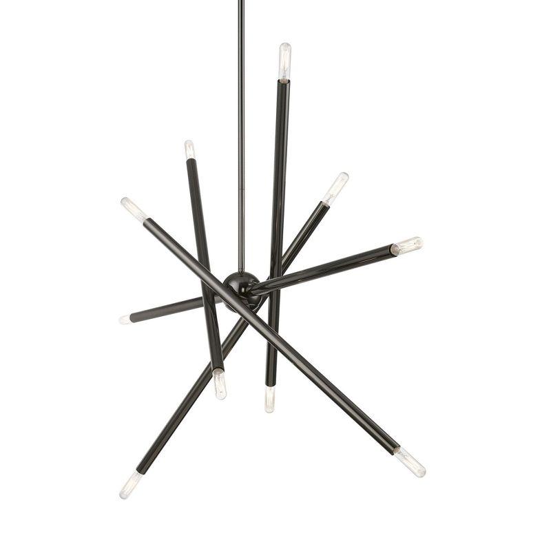 Livex Lighting Soho 10 - Light Chandelier in  Black Chrome