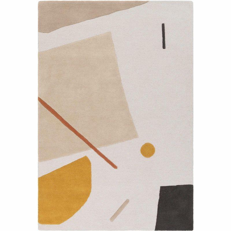 Hauteloom Rectangle Area Rug   Mustard
