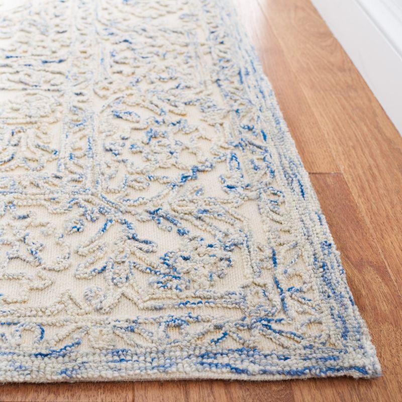 Msr Trace Area Rug In Ivory / Blue