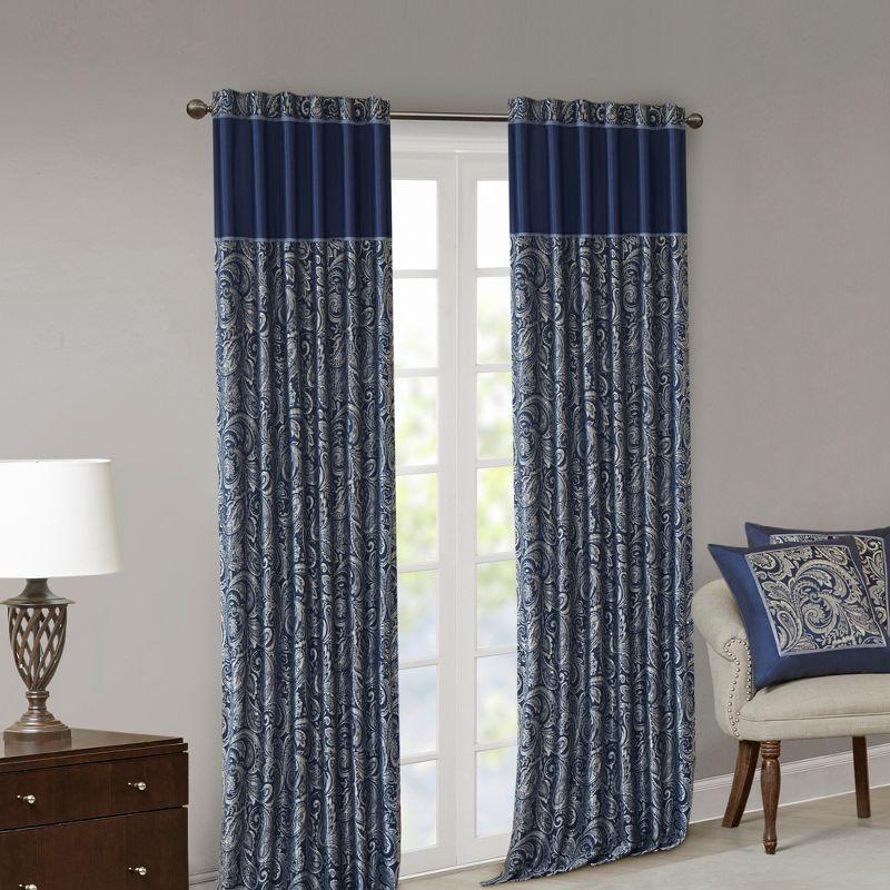 Aubrey Jacquard Curtain Panel Pair