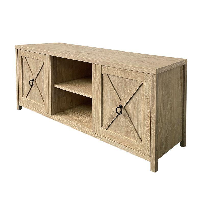 58 Inch White Oak TV Stand - Henn&Hart