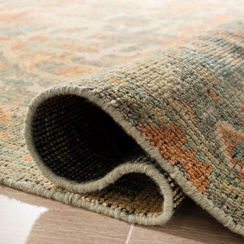 Izmir IZM101 Hand Knotted Area Rug - Rust/Taupe - 6'x9' - Safavieh